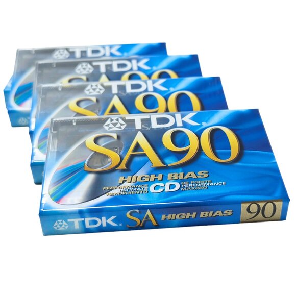 x5 Brand New in Package TDK SA90 High Bias Blank Cassette Tapes - Picture 6 of 9